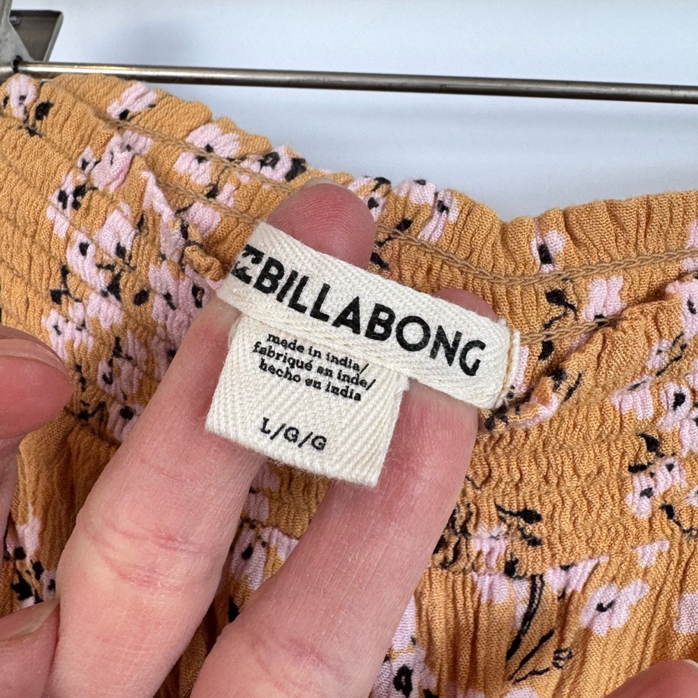 Billabong Wandering Soul Wide Leg Pant in Golden Hour Size Large - Picture 7 of 8